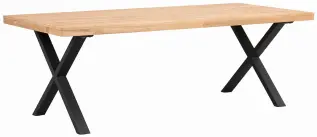 Brooklyn 220X95 cm X Metallben Lackad Ek | Rowico Home | Bonus M&ouml;bler