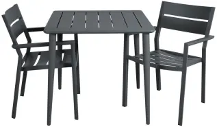 Nimes 78X78 cm och Delia Karmstol Antracit - Brafab - Bonus M&ouml;bler