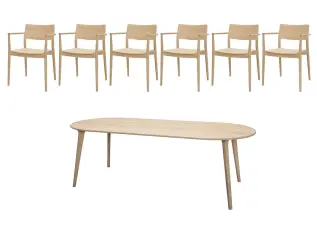 Clean och 6 karmstolar | Svenska Hem | Bonus M&ouml;bler