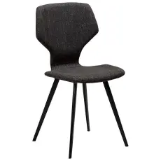 S.I.T Boucl&eacute;tyg, svarta ben Raven Black | Dan-Form | Bonus M&ouml;bler