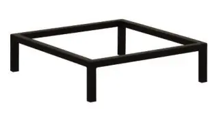 Metallram svart | Burh&eacute;ns | Bonus M&ouml;bler