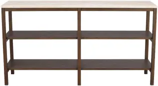 Orwel H75 cm Beige travertin / Brun ek - Rowico Home - Bonus M&ouml;bler