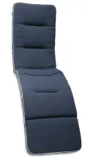 D&auml;ckstolsdyna 74 51 cm bred Bl&aring; med vit kant - Hillerstorp - Bonus M&ouml;bler