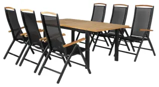 Lyon 224-304X100 cm och Andy Svart - Brafab - Bonus M&ouml;bler