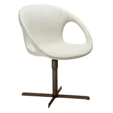 Carry Boucl&eacute;tyg Bone White / Antique Brass | Dan-Form | Bonus M&ouml;bler