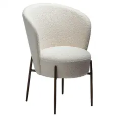 Orbit Boucl&eacute;tyg rPES Dove / Antique Brass | Dan-Form | Bonus M&ouml;bler