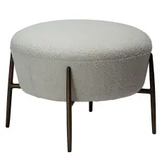 Orbit Boucl&eacute;tyg rPES Dove / Antique Brass - Dan-Form - Bonus M&ouml;bler