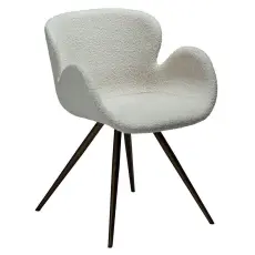 Gaia Boucl&eacute;tyg rPES Dove / Antique Brass | Dan-Form | Bonus M&ouml;bler