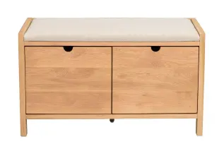 Hillmond 2L 80 cm Lackad ek / Beige | Rowico Home | Bonus M&ouml;bler