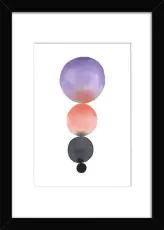 Watercolor 1 21X30 Svart - Hoei - Bonus M&ouml;bler