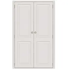 Stockholm Garderob H&ouml;g 2 D&ouml;rrar 2-sektioner | Englesson | Bonus M&ouml;bler