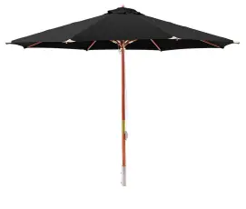 Tr&auml;parasoll Lyx &Oslash;335 cm Svart - Hillerstorp - Bonus M&ouml;bler