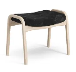 Lamino Vitpigmenterad Ek F&aring;rskinn Black | Swedese | Bonus M&ouml;bler