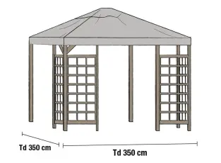 Hov 350X350 cm Gr&aring; - Brafab - Bonus M&ouml;bler