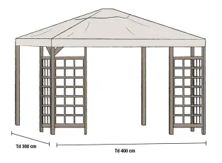 Hov 300X400 cm Beige - Brafab - Bonus M&ouml;bler
