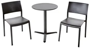 Arket &Oslash;60, H74 cm och Lilibet Stolar Black - Brafab - Bonus M&ouml;bler