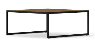 Square 2000 102X102 cm Svart Burned Walnut | Englesson | Bonus M&ouml;bler