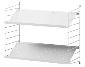 String Skohylla Paket 60 cm Vit | String | Bonus M&ouml;bler