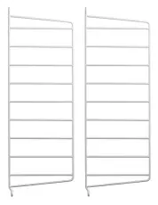 String V&auml;ggavlar 50X20 cm 2-pack Vit | String | Bonus M&ouml;bler