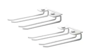 String Glash&auml;ngare med Spjut 2-pack 20 cm Vit | String | Bonus M&ouml;bler