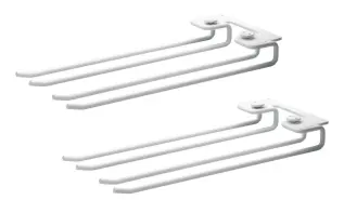 String Glash&auml;ngare med Spjut 2-pack 30 cm Vit | String | Bonus M&ouml;bler