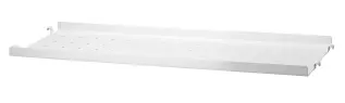 String Metallhyllplan L&aring;g Kant 58X20 cm Vit | String | Bonus M&ouml;bler