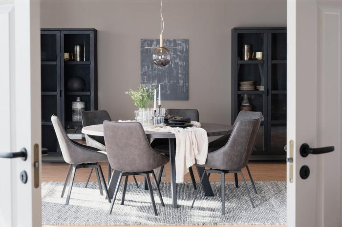 Bild 5, Fred Ø160 cm Mörkbrun / Svart - Rowico Home - Bonus Möbler