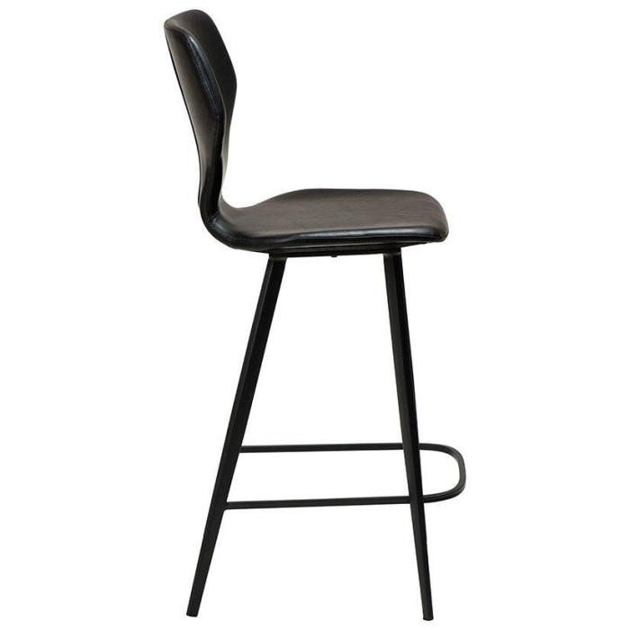 Bild 3, S.I.T Låg Konstläder Vintage, svarta ben Black - Dan-Form - Bonus Möbler