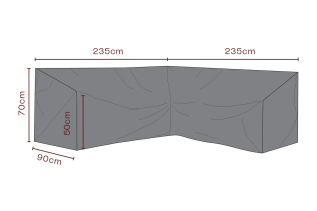 H&ouml;rnsoffa Andas 235X235, D90, H70 cm - Brafab - Bonus M&ouml;bler