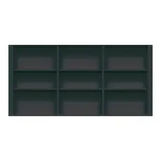 Stockholm 2.0 Bokhylla H&ouml;g 3-sektioner Black | Englesson | Bonus M&ouml;bler