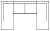 Avslutsdivan + 3-sits + avslutsdivan
