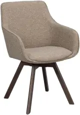 Alison Tr&auml;ben / M&ouml;rkbeige tyg Brunlackad ek - Rowico Home - Bonus M&ouml;bler