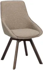 Alison Tr&auml;ben / M&ouml;rkbeige tyg Brunlackad ek - Rowico Home - Bonus M&ouml;bler