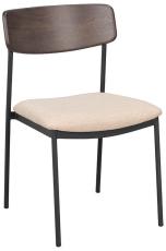 Maymont Brunlackad ek / Ljusbeige tyg - Rowico Home - Bonus M&ouml;bler