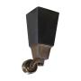 Belmont Tr&auml;ben m. Hjul 16 cm Dark Oak / Brass - Slasken - Bonus M&ouml;bler