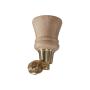 Howard Tr&auml;ben m. Hjul 14 cm Natural Oak / Brass - Slasken - Bonus M&ouml;bler