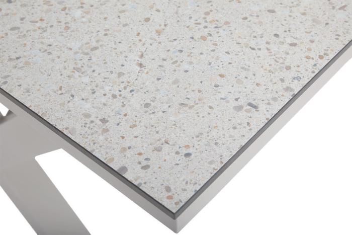 Bild 6, Hillmond HPL 166-226X100 cm Khaki / Beige terrazzo - Brafab - Bonus Möbler