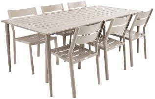 Nimes 200X98 cm och Delia Matstol Khaki - Brafab - Bonus M&ouml;bler
