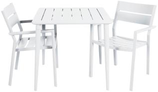 Nimes 78X78 cm och Delia Karmstol Vit - Brafab - Bonus M&ouml;bler