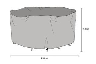 M&ouml;belskydd Rund Matgrupp 200 cm - Utg&aring;tt - Bonus M&ouml;bler
