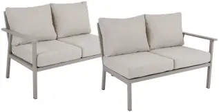 Samvaro H&ouml;g Avslut v&auml;nster och h&ouml;ger Khaki / Sand - Brafab - Bonus M&ouml;bler