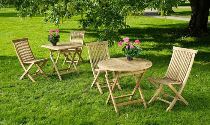Bild 4, Turin Ø80 cm Teak - Brafab - Bonus Möbler
