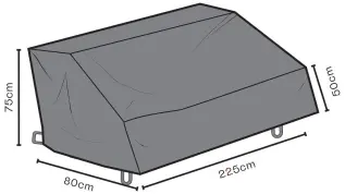 Soffa Blixt Andas, 225X80, H50/75 cm - Brafab - Bonus M&ouml;bler