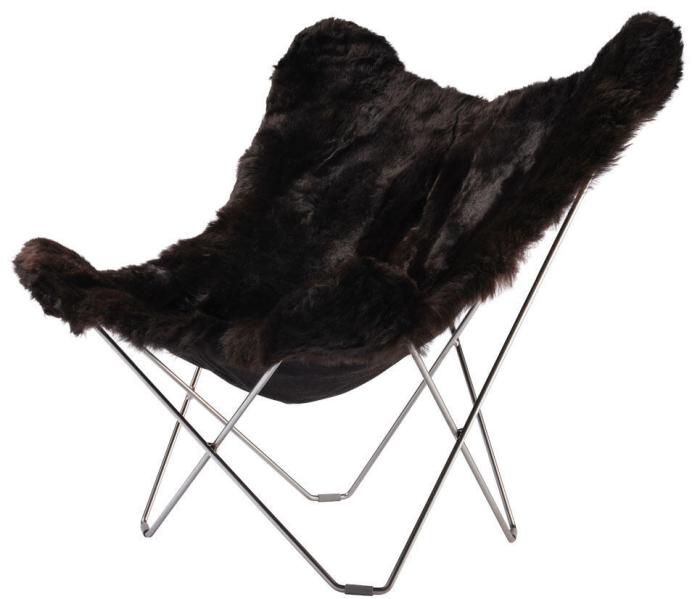 Bild 2, Iceland Mariposa Shorn Black - Cuero Design - Bonus Möbler