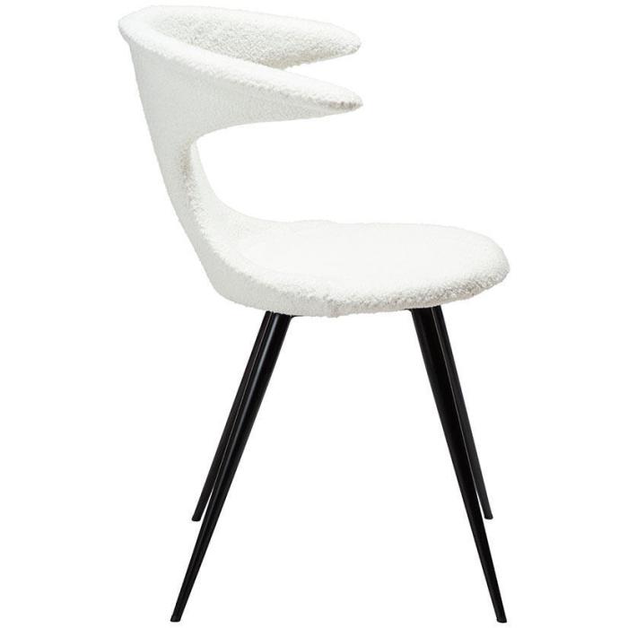 Bild 3, Flair Bouclétyg rPES / Runda Svart Snow - Dan-Form - Bonus Möbler