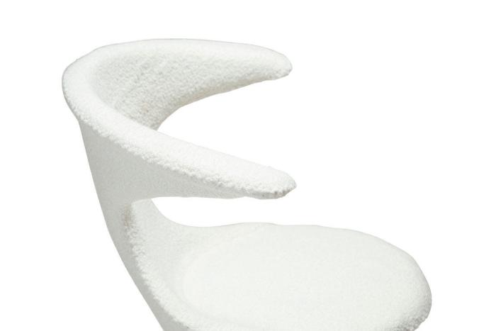 Bild 8, Flair Bouclétyg rPES / Runda Svart Snow - Dan-Form - Bonus Möbler