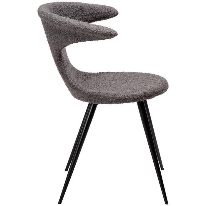 Bild 3, Flair Bouclétyg rPES / Runda Svart Stone - Dan-Form - Bonus Möbler