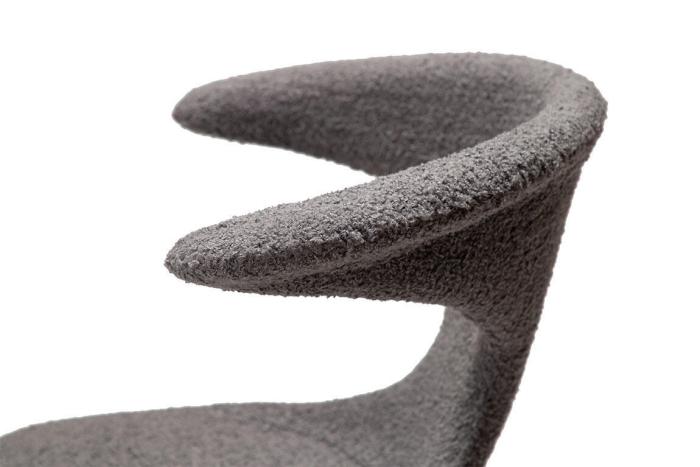 Bild 6, Flair Bouclétyg rPES / Runda Svart Stone - Dan-Form - Bonus Möbler