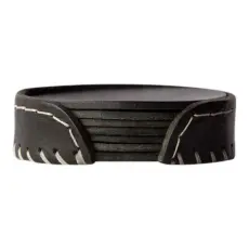 Leather Coasters Pampa Black - Cuero Design - Bonus M&ouml;bler