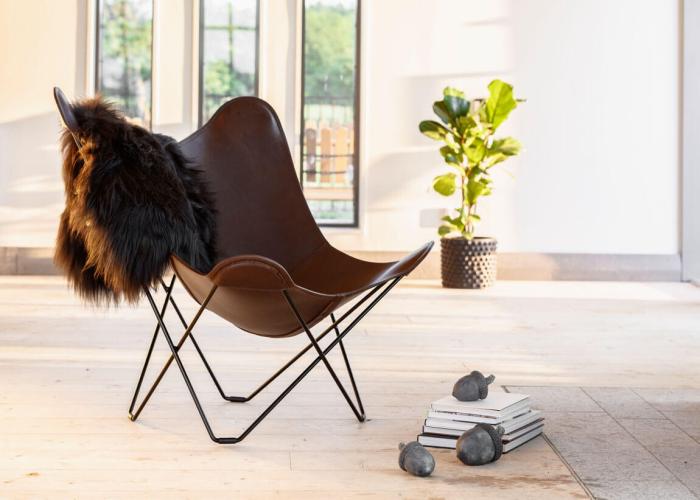 Bild 8, Icelandic Sheepskin Wild Black - Cuero Design - Bonus Möbler